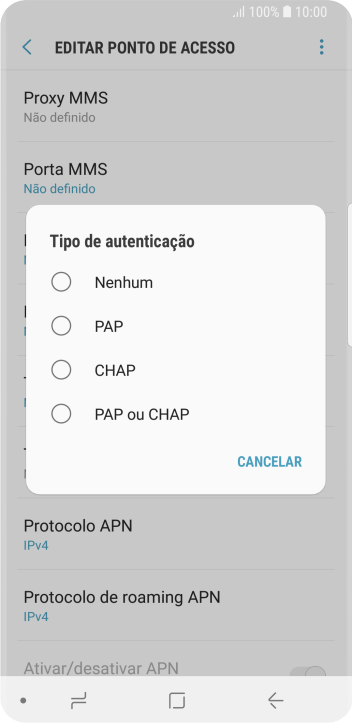 Pressione PAP ou CHAP. Pressione PAP ou CHAP.