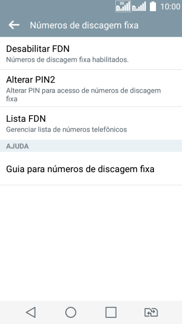 Pressione Lista FDN. Pressione Lista FDN.