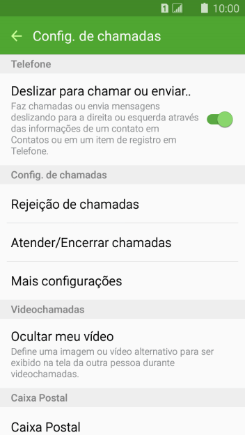 Pressione Mais configurações. Pressione Mais configurações.