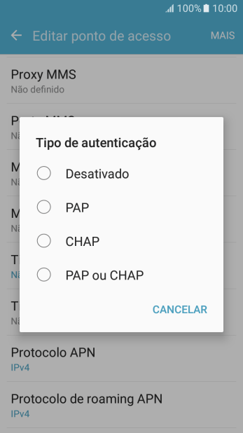 Pressione PAP ou CHAP. Pressione PAP ou CHAP.