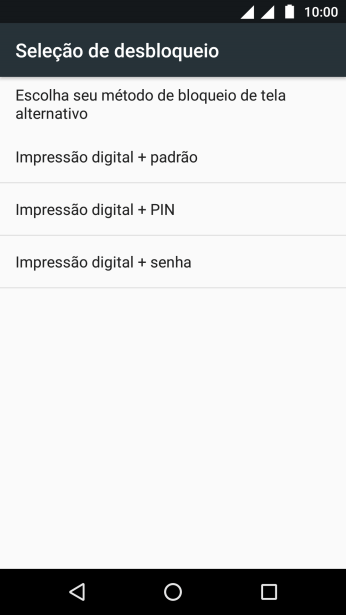 Pressione o código de bloqueio desejado, e siga as instruções da tela para criar um código extra. Pressione o código de bloqueio desejado, e siga as instruções da tela para criar um código extra.