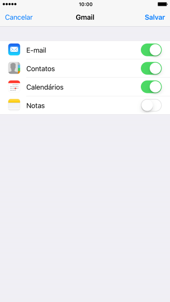 Se a tela mostrar essa imagem, sua conta foi reconhecida e configurada automaticamente. Siga as instruções da tela para inserir mais informações e finalizar a configuração. Se a tela mostrar essa imagem, sua conta foi reconhecida e configurada automaticamente. Siga as instruções da tela para inserir mais informações e finalizar a configuração.