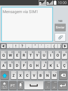 Abra uma nota, mensagem ou e-mail, para que o teclado fique visível na tela, e o celular pronto para a digitação. Abra uma nota, mensagem ou e-mail, para que o teclado fique visível na tela, e o celular pronto para a digitação.