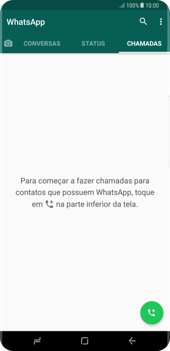 Pressione o ícone de chamada. Pressione o ícone de chamada.