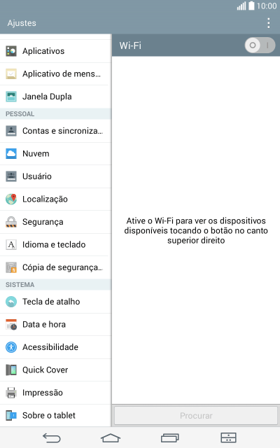 Pressione Idioma e teclado. Pressione Idioma e teclado.