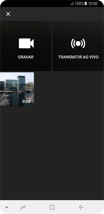 Pressione o vídeo desejado. Pressione o vídeo desejado.