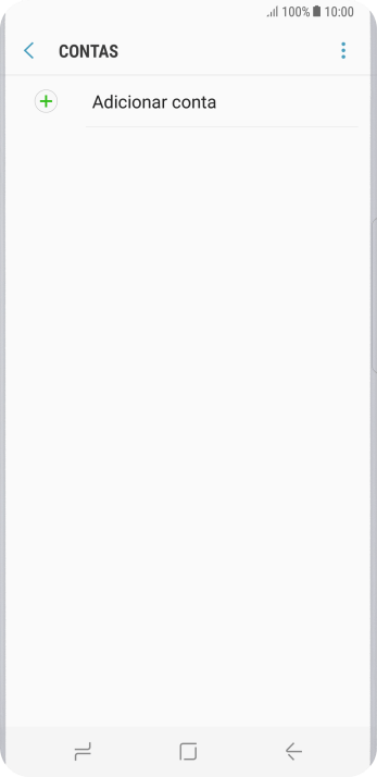 Pressione Adicionar conta. Pressione Adicionar conta.