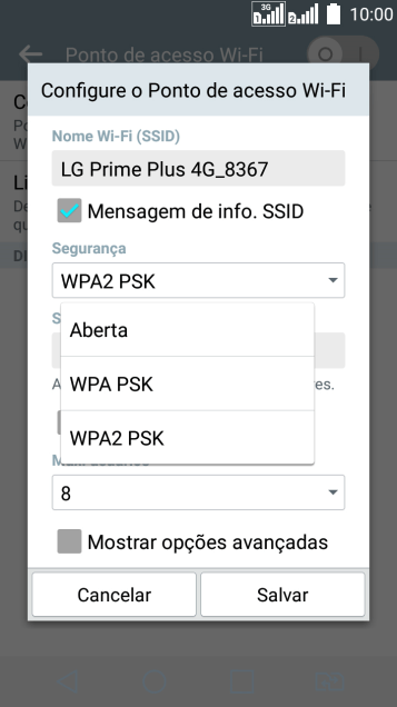 Pressione WPA2 PSK para proteger seu Roteador Wi-Fi com uma senha. Pressione WPA2 PSK para proteger seu Roteador Wi-Fi com uma senha.