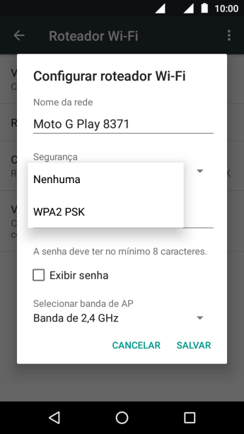 Pressione WPA2 PSK para proteger seu Roteador Wi-Fi com uma senha. Pressione WPA2 PSK para proteger seu Roteador Wi-Fi com uma senha.