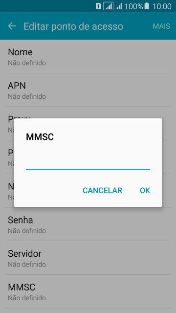 Digite http://mms.tim.br e pressione OK. Digite http://mms.tim.br e pressione OK.
