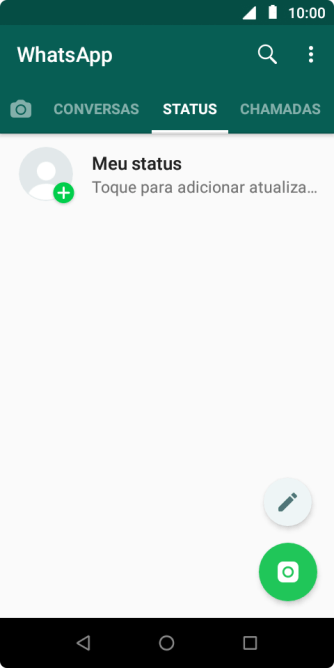 Pressione o ícone de câmera. Pressione o ícone de câmera.