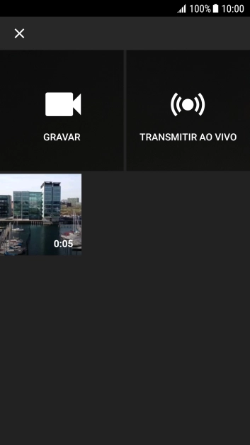 Pressione o vídeo desejado. Pressione o vídeo desejado.