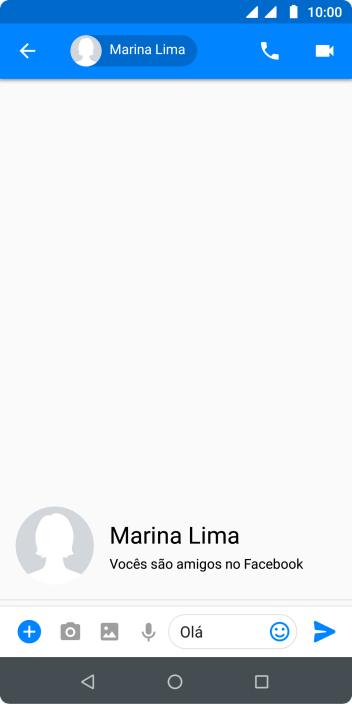 Pressione o ícone de enviar. Pressione o ícone de enviar.