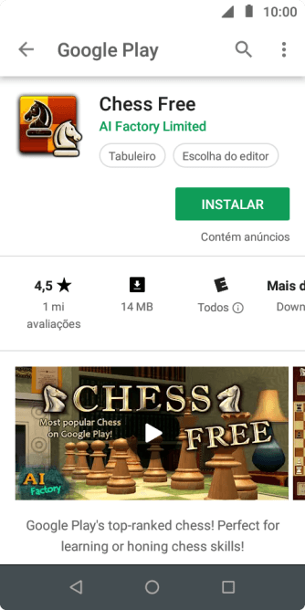 Pressione INSTALAR, e siga as indicações da tela para instalar o app. Pressione INSTALAR, e siga as indicações da tela para instalar o app.