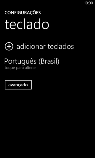 Pressione adicionar teclados. Pressione adicionar teclados.