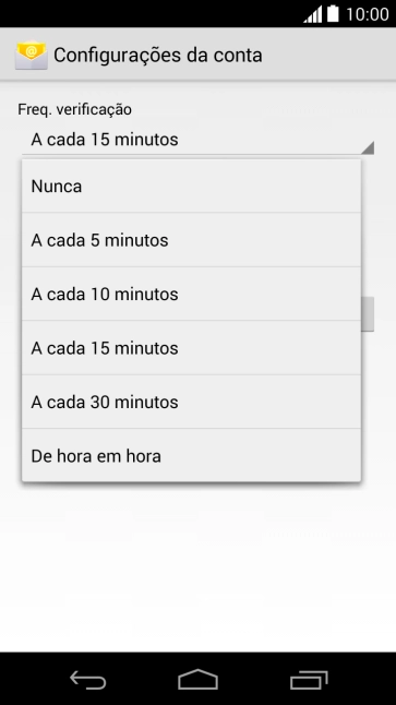 Pressione a configuração desejada. Pressione a configuração desejada.