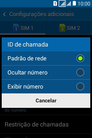 Pressione Exibir número para ativar a identificação do seu número. Pressione Exibir número para ativar a identificação do seu número.