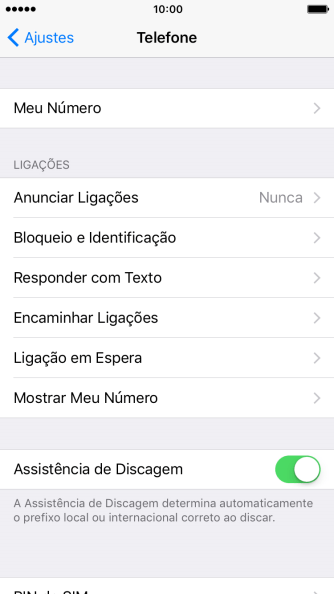 Pressione Anunciar Ligações. Pressione Anunciar Ligações.