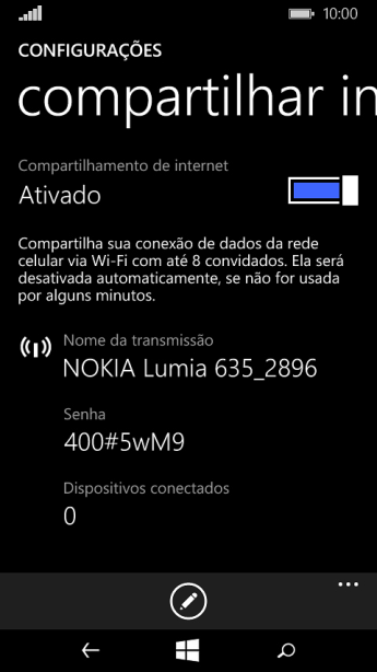 Pressione o ícone de redigir configurações. Pressione o ícone de redigir configurações.