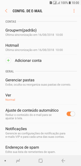 Pressione Notificações. Pressione Notificações.