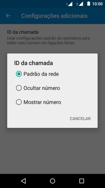 Pressione Mostrar número para ativar a identificação do seu número. Pressione Mostrar número para ativar a identificação do seu número.