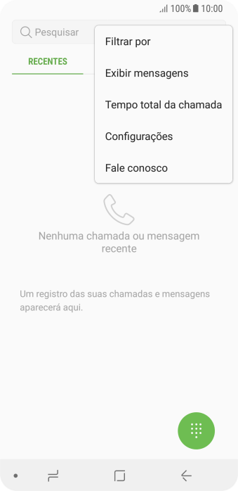 Pressione Configurações. Pressione Configurações.