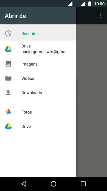 Pressione Imagens, e navegue até a pasta desejada. Pressione Imagens, e navegue até a pasta desejada.