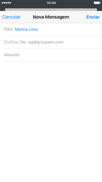 Pressione Assunto:, e digite o assunto desejado. Pressione Assunto:, e digite o assunto desejado.