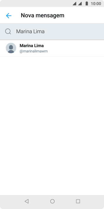 Pressione o contato desejado. Pressione o contato desejado.
