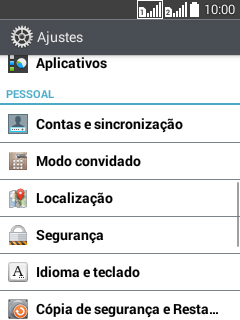 Pressione Localização. Pressione Localização.