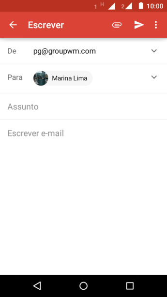 Pressione Assunto, e digite o assunto desejado. Pressione Assunto, e digite o assunto desejado.