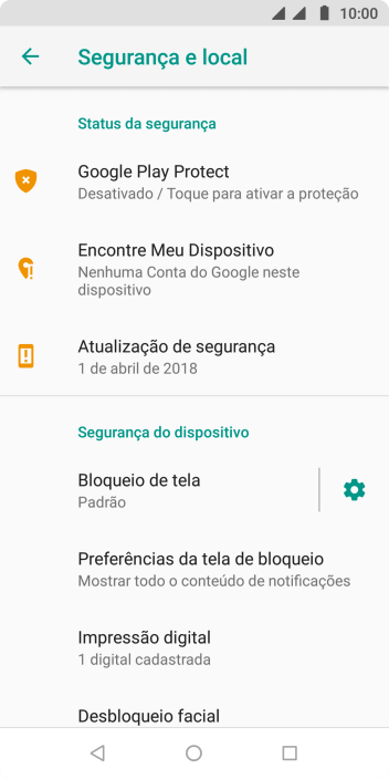 Pressione Bloqueio de tela, e insira o código de bloqueio extra que você criou anteriormente. Pressione Bloqueio de tela, e insira o código de bloqueio extra que você criou anteriormente.