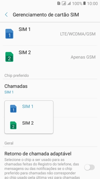 Pressione o chip desejado. Pressione o chip desejado.