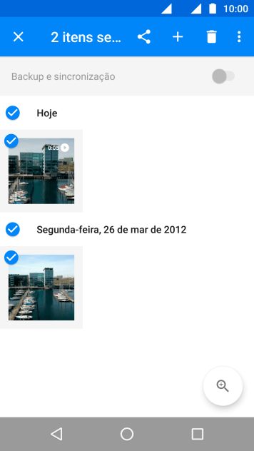 Pressione o ícone de compartilhar. Pressione o ícone de compartilhar.