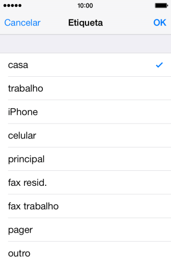 Pressione o tipo de número desejado. Pressione o tipo de número desejado.