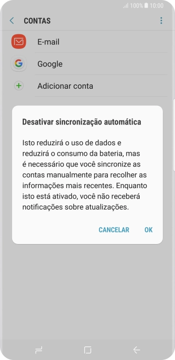 Pressione OK para desativar a função. Pressione OK para desativar a função.
