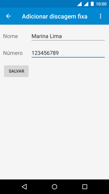 Pressione SALVAR. Pressione SALVAR.
