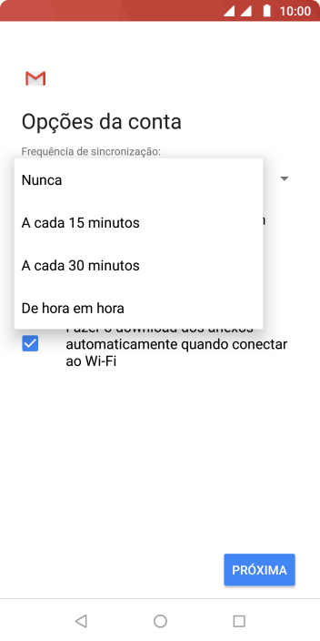 Pressione a configuração desejada. Pressione a configuração desejada.