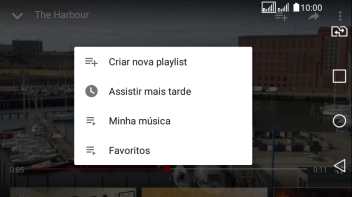Pressione a lista de reprodução desejada. Pressione a lista de reprodução desejada.