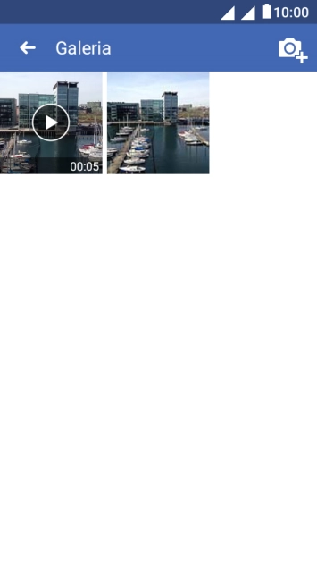 Pressione a foto ou o vídeo desejado. Pressione a foto ou o vídeo desejado.
