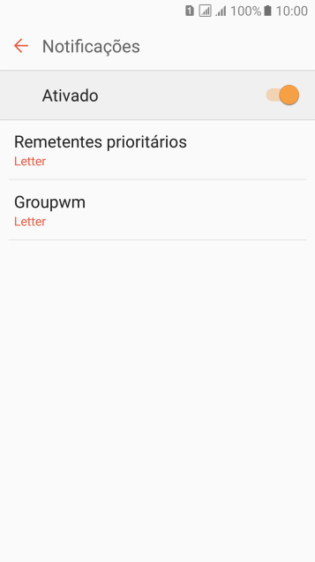 Pressione a conta de e-mail desejada. Pressione a conta de e-mail desejada.