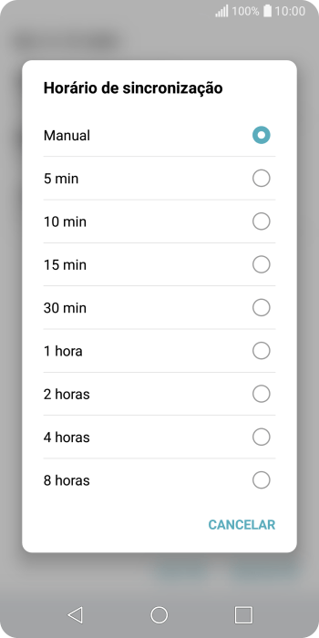 Pressione a configuração desejada. Pressione a configuração desejada.