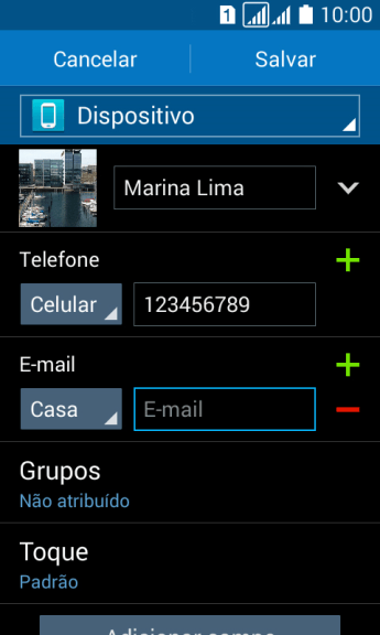 Pressione E-mail, e digite o endereço de e-mail. Pressione E-mail, e digite o endereço de e-mail.