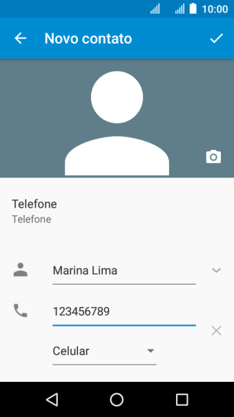 Pressione o ícone de salvar. Pressione o ícone de salvar.