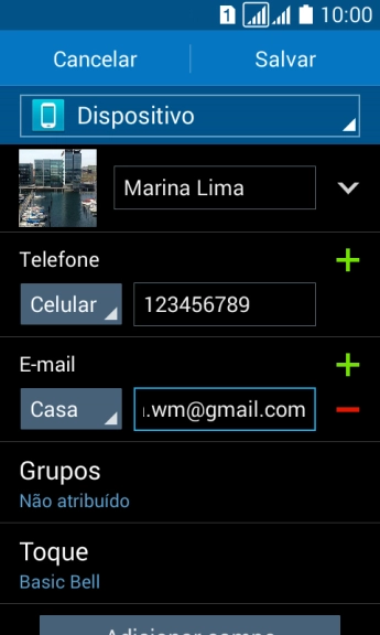 Pressione Salvar. Pressione Salvar.