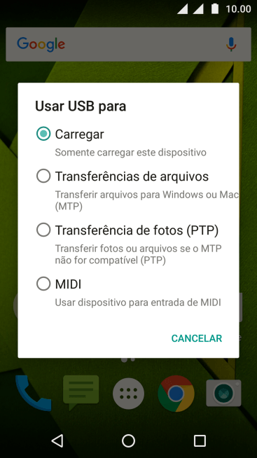 Pressione Transferências de arquivos. Pressione Transferências de arquivos.