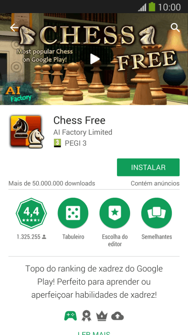 Pressione INSTALAR, e siga as indicações da tela para instalar o app. Pressione INSTALAR, e siga as indicações da tela para instalar o app.