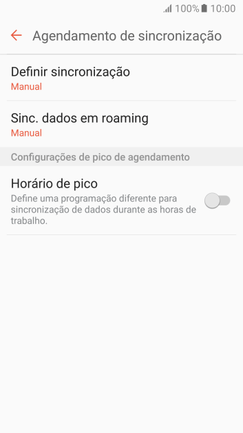 Pressione Definir sincronização. Pressione Definir sincronização.