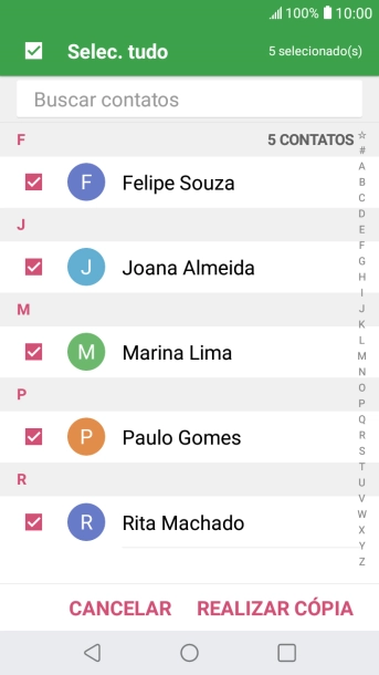 Pressione REALIZAR CÓPIA. Pressione REALIZAR CÓPIA.