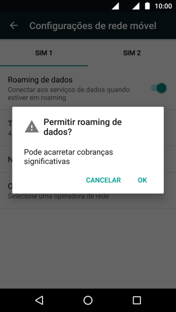 Se você quiser ativar a função, deve pressionar OK. Se você quiser ativar a função, deve pressionar OK.